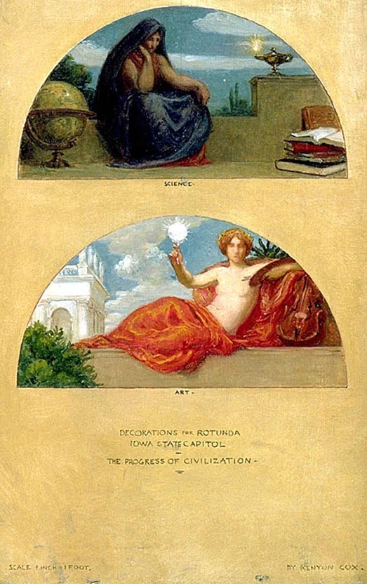 Il progresso della civiltà, caccia, pastorizia, agricoltura (studio murale, Campidoglio dello Stato, Des Moines, Iowa) - Smithsonian American Art Museum 1